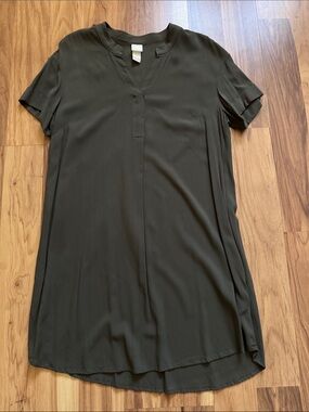 H&M Olive T-Shirt Dress